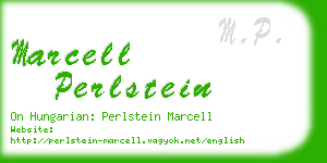 marcell perlstein business card